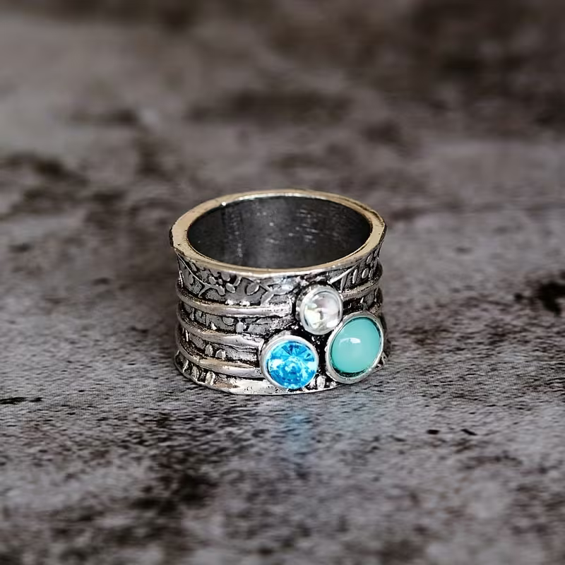 Floral Gemstone Ring
