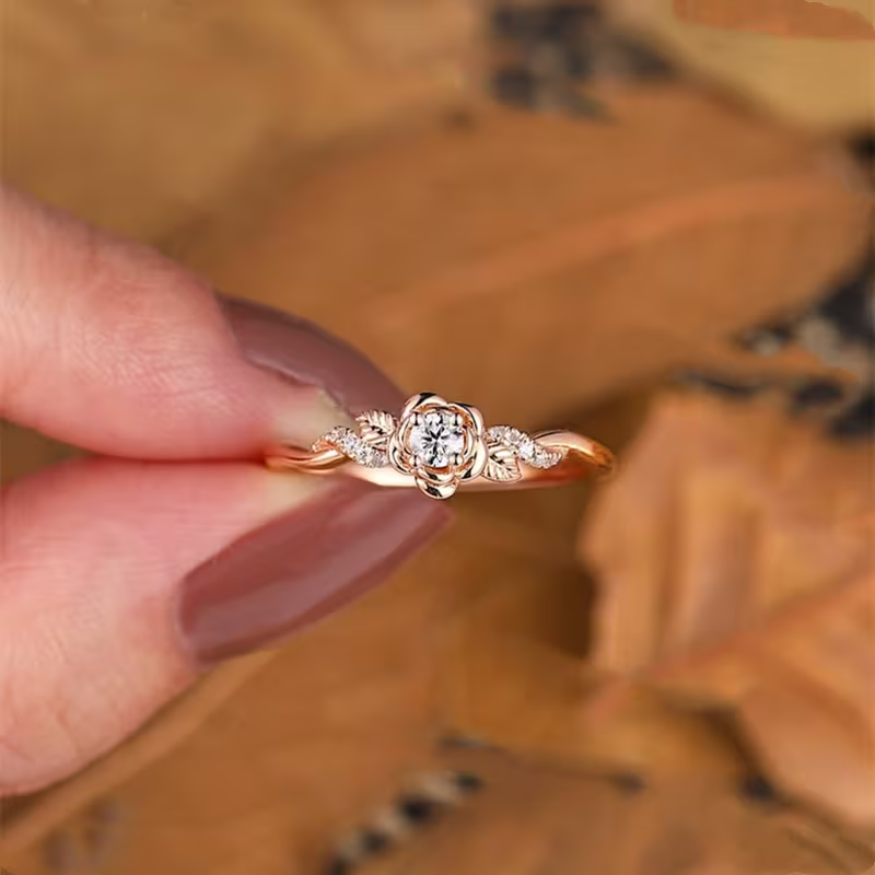 Autumn Leaf Promise Ring