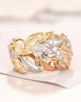 Golden Leaf Ring