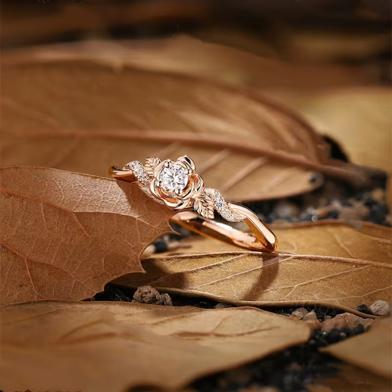 Autumn Leaf Promise Ring