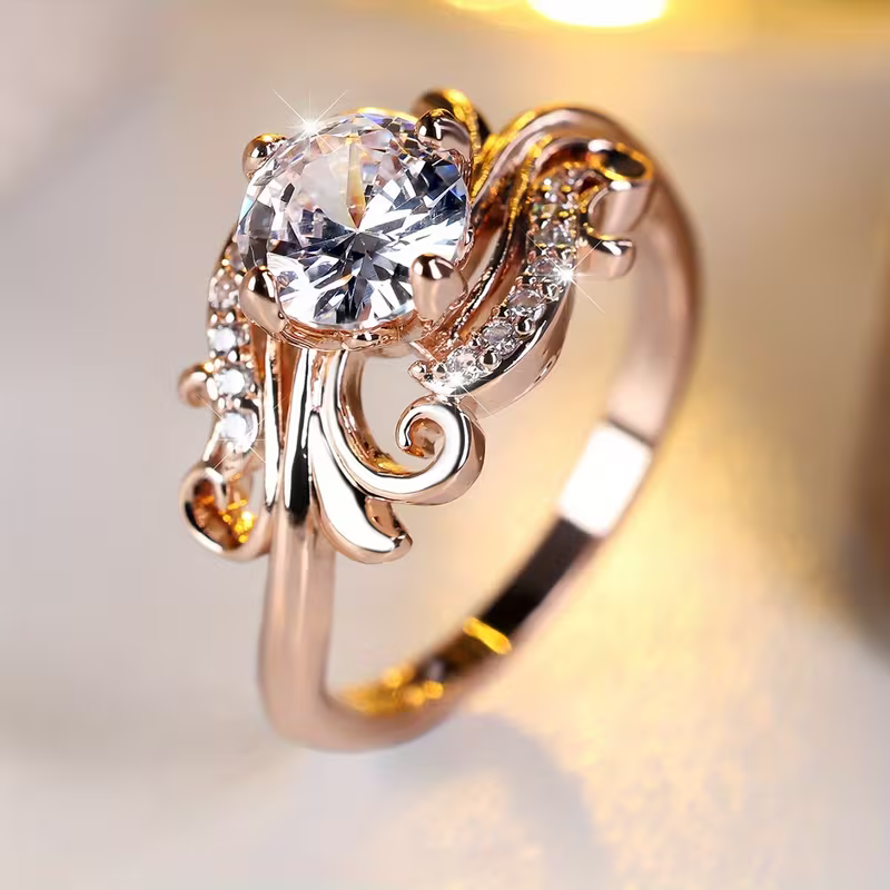 Royal Swirl Brilliance Ring