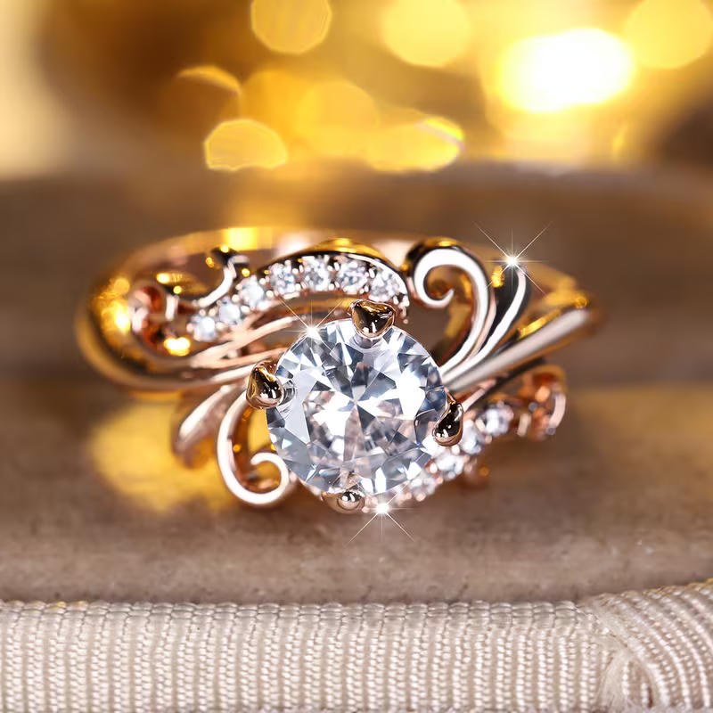 Royal Swirl Brilliance Ring