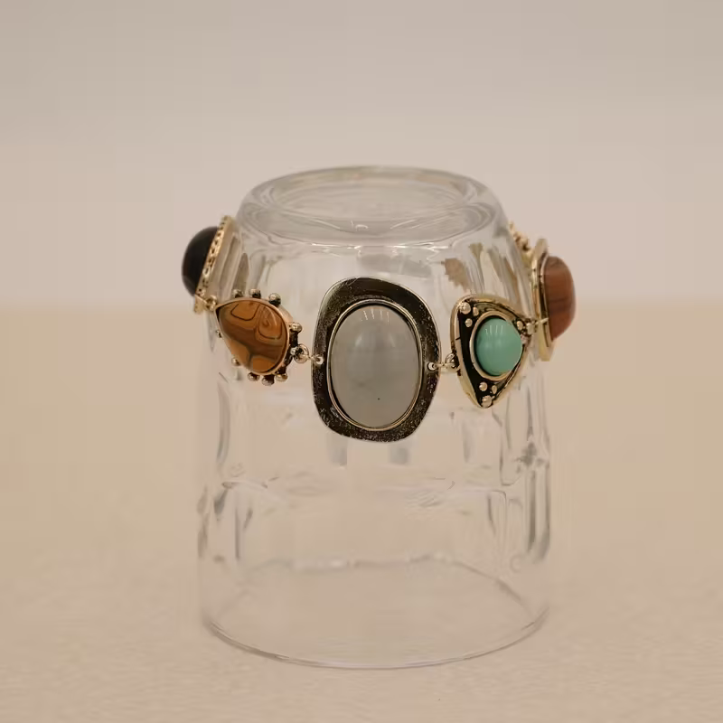 Mixed-Gem Vintage Bracelet
