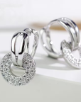 Crystal Loop Earrings