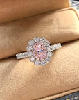 Blush Halo Elegance Ring