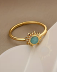 Sunbeam Moonstone Ring