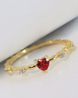 Ruby Heart Ring