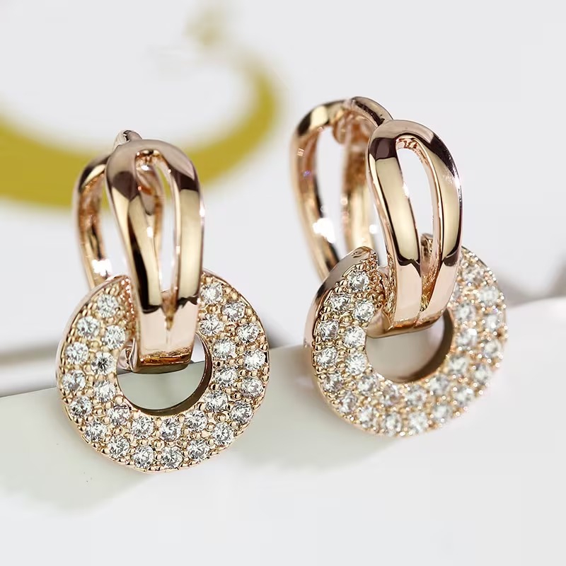 Crystal Loop Earrings