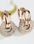 Crystal Loop Earrings
