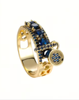Sapphire Charm Ring
