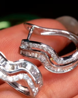Silver Wave Earrings