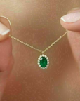 Petite Halo Necklace