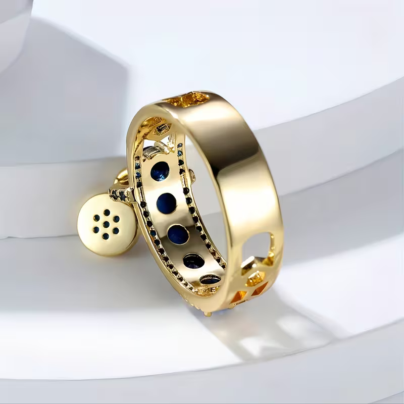 Sapphire Charm Ring