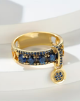 Sapphire Charm Ring