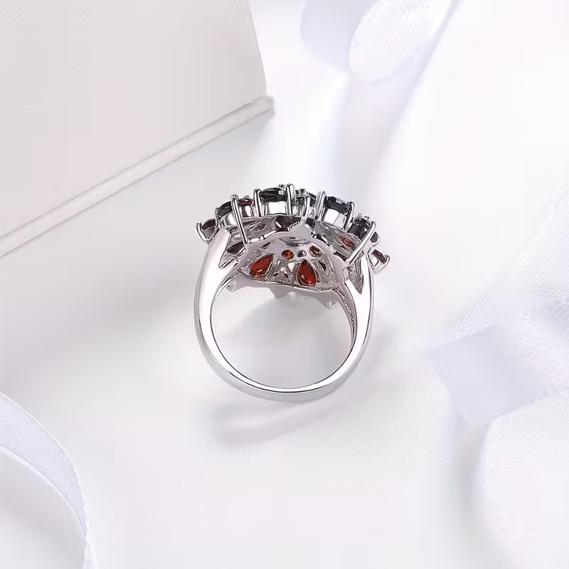Ruby Bloom Ring