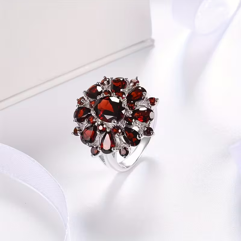 Ruby Bloom Ring