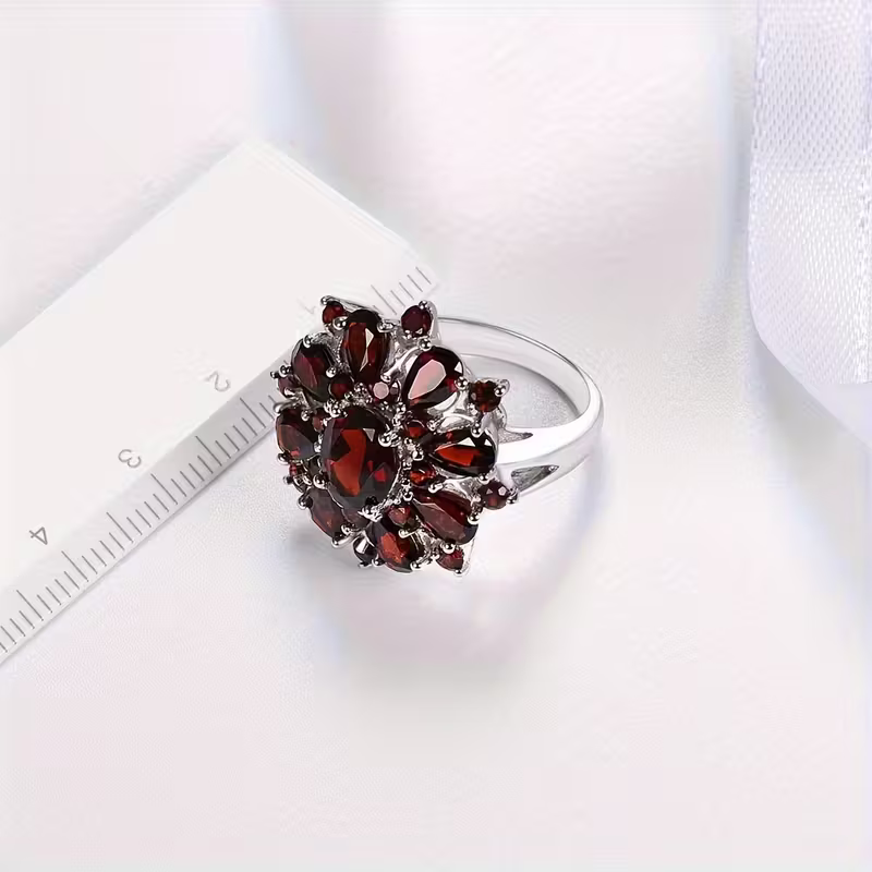 Ruby Bloom Ring