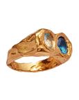 Vintage Forged Golden Ring