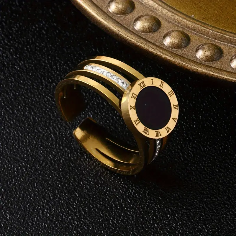 Vintage Gold &amp; Black Ring