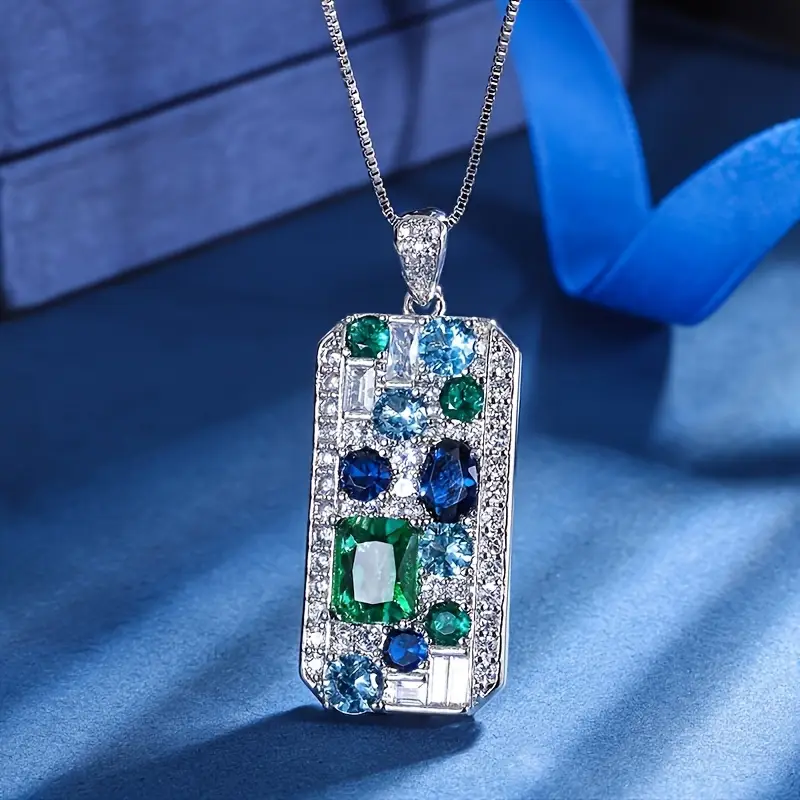 Blue &amp; Green Bright Necklace