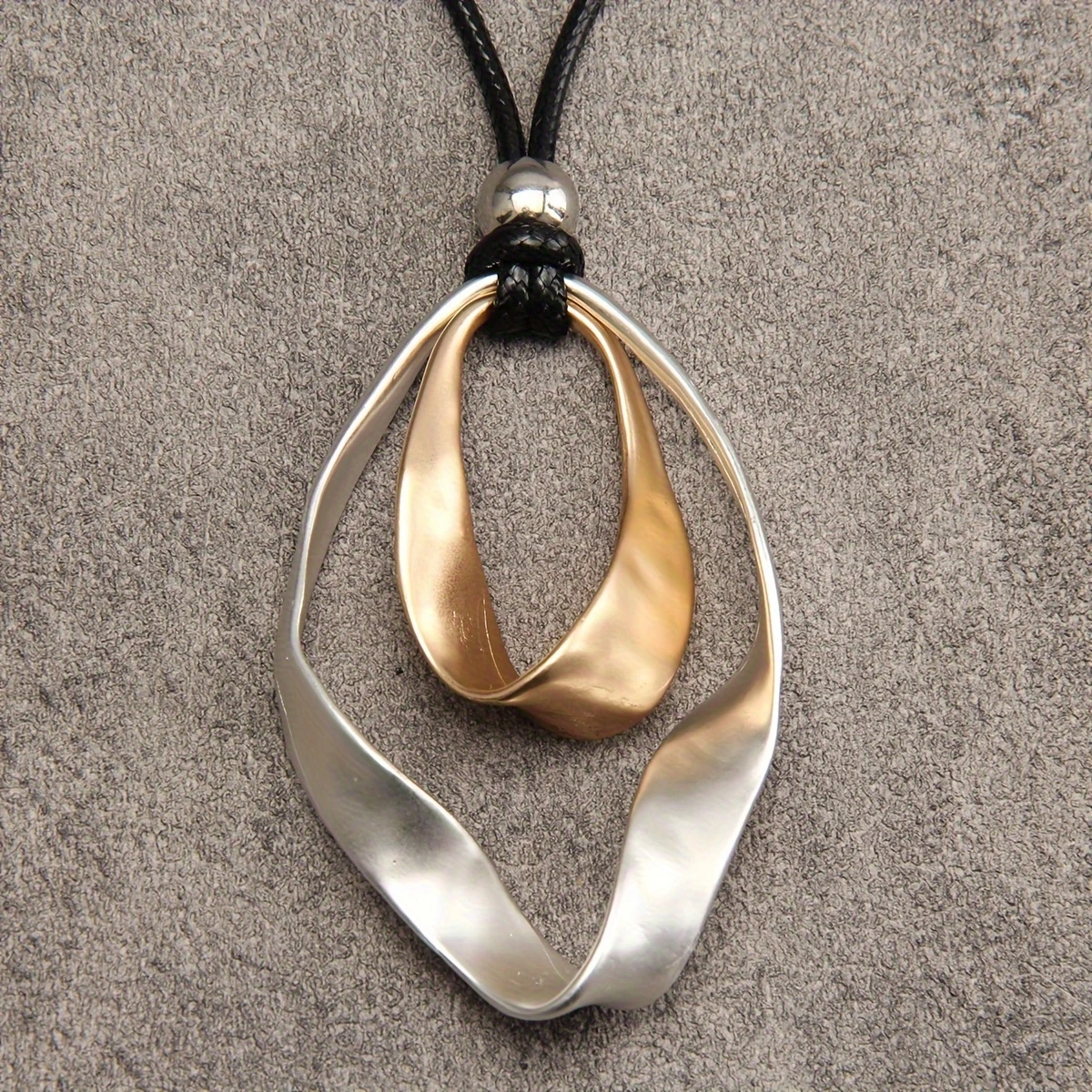 Gold &amp; Silver Pendant Necklace