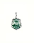 Moss Agate Crystal Necklace