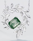 Moss Agate Fern Necklace