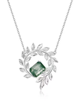 Moss Agate Fern Necklace