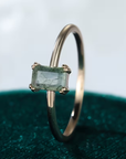 Moss Agate Stone Fine Ring