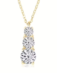 Triple Spark Gold Necklace