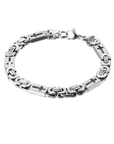 Wide Byzantine Chain Gold Bracelet