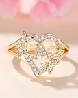 Golden Luxury Adjustable Cuff Ring