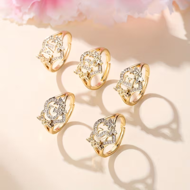 Golden Luxury Adjustable Cuff Ring