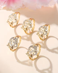 Golden Luxury Adjustable Cuff Ring
