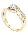 Elegant Engagement Promise Gold Ring