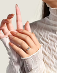 Luxury Golden Crystal Teardrop Ring