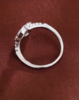 Adjustable Heart Shape Bright Gold Ring