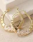 Boho Golden Large Hoop Earrings