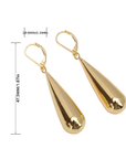 Golden Teardrop Dangle Earrings