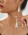 Golden Teardrop Dangle Earrings