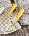 Golden Teardrop Dangle Earrings