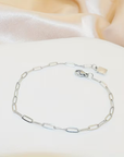 Adjustable Paperclip Gold Bracelet
