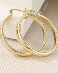 Retro Golden Hoop Earrings