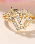 Golden Luxury Adjustable Cuff Ring