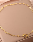 Clip Chain Gold Necklace