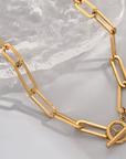 Clip Chain Gold Necklace