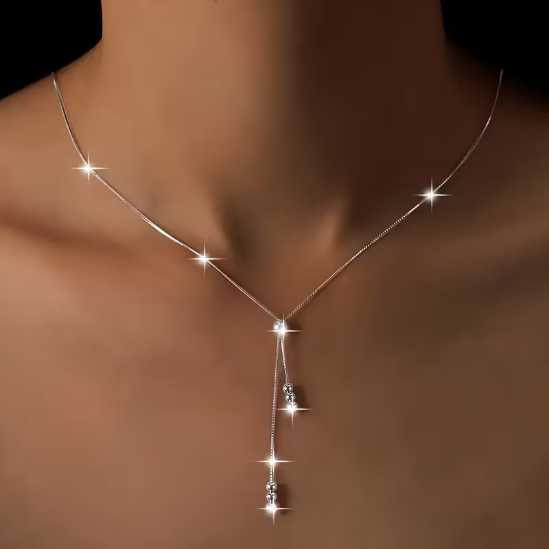 Silver Dangle Necklace