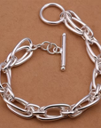 Clip Chain Silver Bracelet