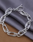 Clip Chain Silver Bracelet