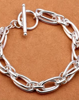 Clip Chain Silver Bracelet